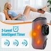 2Pcs Foot and Ankle Massager for Pressure Relief,Ankle Heating Pad Foot Massager Rechargeable Cordless Design with 6 Heating 3 Massage Modes (Grey)