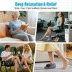 2Pcs Foot and Ankle Massager for Pressure Relief,Ankle Heating Pad Foot Massager Rechargeable Cordless Design with 6 Heating 3 Massage Modes (Grey)