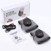 2Pcs Foot and Ankle Massager for Pressure Relief,Ankle Heating Pad Foot Massager Rechargeable Cordless Design with 6 Heating 3 Massage Modes (Grey)