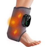 Foot and Ankle Massager for Pressure Relief,Ankle Heating Pad Foot Massager Rechargeable Cordless Design with 6 Heating 3 Massage Modes (Grey)