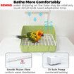 Automatic Parakeet Bird Bath with Pump, Large Bird Shower Fountain Indoor Bathtub with Running Water, Parrot Bath Tub Faucet for Pet Birds, Green