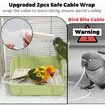 Automatic Parakeet Bird Bath with Pump, Large Bird Shower Fountain Indoor Bathtub with Running Water, Parrot Bath Tub Faucet for Pet Birds, Green