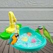 Parrot Shower, Parrot Bird Bathtub, Automatic Bird Bathtub Pet Bath Pool with Faucet, Bird Bathtub Swimming Pool Toy Bath Shower Water Dispense