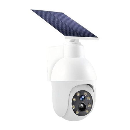 360 Degree Ultra Bright Solar Light, Dummy CCTV Camera, Outdoor Motion Sensor Spotlight, IP66 Waterproof FloodLights for Porch Garden Patio Driveway