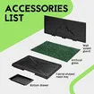 Pet Dog Toilet Training Potty Puppy Doggy Indoor Bathroom House Fake Artificial Grass Mat Pee Pad Tray Holder Urine Wall Splash Guard Portable 75x50cm