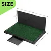 Pet Dog Toilet Training Potty Puppy Doggy Indoor Bathroom House Fake Artificial Grass Mat Pee Pad Tray Holder Urine Wall Splash Guard Portable 75x50cm