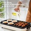 2 in 1 500ml/17oz Oil Sprayer for Cooking,Large Advanced Glass Olive Oil Dispenser Bottle w/stickers,Even Spray with Portion Control - White