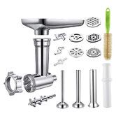 Food Grinder Attachment Compatible with All KitchenAid Stand Mixers, Includes 3 Sausage Stuffer Tubes