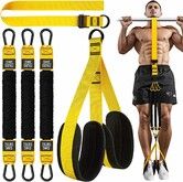Pull Up Assistance Bands Heavy Duty Resistance Band for Pull Up Bar,Adjustable Weight Size with Fabric Feet Knee Rest for Strength Training,Yellow