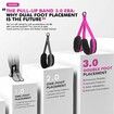 Pull Up Assistance Bands Heavy Duty Resistance Band for Pull Up Bar,Adjustable Weight Size with Fabric Feet Knee Rest for Strength Training,Pink