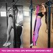 Pull Up Assistance Bands Heavy Duty Resistance Band for Pull Up Bar,Adjustable Weight Size with Fabric Feet Knee Rest for Strength Training,Pink