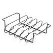 Stainless Steel Rib Rack, Holds Up to 4 Full Racks of Ribs for Smoking, Smoker Rack for Grilling, Nonstick BBQ Rib Rack Stand Holder