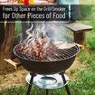Stainless Steel Rib Rack, Holds Up to 4 Full Racks of Ribs for Smoking, Smoker Rack for Grilling, Nonstick BBQ Rib Rack Stand Holder