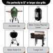 Stainless Steel Rib Rack, Holds Up to 4 Full Racks of Ribs for Smoking, Smoker Rack for Grilling, Nonstick BBQ Rib Rack Stand Holder