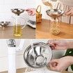 Set of 2 Pcs Mason Jar Funnel Set, Stainless Steel Canning Funnel with Handle for Wide and Regular Jars
