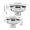 Set of 2 Pcs Mason Jar Funnel Set, Stainless Steel Canning Funnel with Handle for Wide and Regular Jars