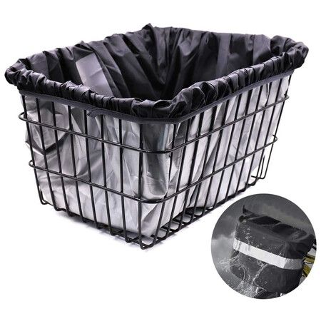 Waterproof Bike Basket Liner, Waterproof Rain Cover Fits Most Bicycle Baskets, Not Including Bike Basket