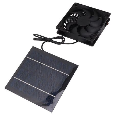 Solar Vent Fan for Pet Coop Chicken Cage Cat Dog House 5V2W Cooling Protection Easy Install Eco-Friendly  Eco Saving