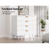 ALFORDSON 4 Chest of Drawers Modern Storage Cabinet Dresser Tallboy White