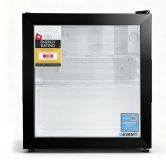 Devanti 40L Bar Fridge Glass Door Mini Fridge Countertop Cooler Black