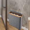 Large Capacity Toilet Paper Storage Basket With Lid,Holds Up To 12 Rolls Of Toilet Paper,Lightweight Toilet Paper Holder With Side Storage Window.