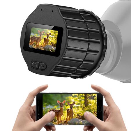 Electronic Telescope Camera Eyepiece with WiFi 1.5in Screen,1080P FHD Recording Microscope Accessories,28mm-50mm Planetary Camera for Bird Watching