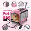 Soft Pet Carrier Cat Dog Crate Stroller Trolley Rolling Portable Small Animals Puppy Travel Cage Kennel Hand Shoulder Bag Luggage Telescopic Handle