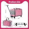 Soft Pet Carrier Cat Dog Crate Stroller Trolley Rolling Portable Small Animals Puppy Travel Cage Kennel Hand Shoulder Bag Luggage Telescopic Handle