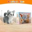 Plush Golden Retriever Toy Puppy Electronic Interactive Dog - Walking,Barking,Tail Wagging,Stretching Companion Animal Husky