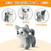 Plush Golden Retriever Toy Puppy Electronic Interactive Dog - Walking,Barking,Tail Wagging,Stretching Companion Animal Husky