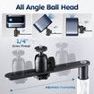 Mini Projector Stand Mount Bracket Ball Head Adjustable Height 64-120cm Against Wall Floor Hidden Universal Video DVR Camera Webcam Ring Light Holder
