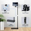 Mini Projector Stand Mount Bracket Ball Head Adjustable Height 64-120cm Against Wall Floor Hidden Universal Video DVR Camera Webcam Ring Light Holder
