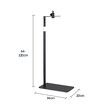 Mini Projector Stand Mount Bracket Ball Head Adjustable Height 64-120cm Against Wall Floor Hidden Universal Video DVR Camera Webcam Ring Light Holder