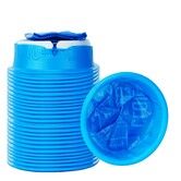 24 Pack Blue Emesis Bags Disposable for Kids,1000 ml Vomit Bag for Morning Sickness,Portable Nausea Bag,Barf Bags with Leak Resistant Design car and Travel