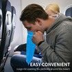 24 Pack Blue Emesis Bags Disposable for Kids,1000 ml Vomit Bag for Morning Sickness,Portable Nausea Bag,Barf Bags with Leak Resistant Design car and Travel