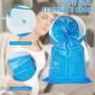 24 Pack Blue Emesis Bags Disposable for Kids,1000 ml Vomit Bag for Morning Sickness,Portable Nausea Bag,Barf Bags with Leak Resistant Design car and Travel