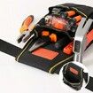 Universal Small Tool Pouch,Small Tool Bag,Tool Pouch with Belt,Industrial Grade Thickened Wear-Resistant Oxford Cloth,12 Storage Ports