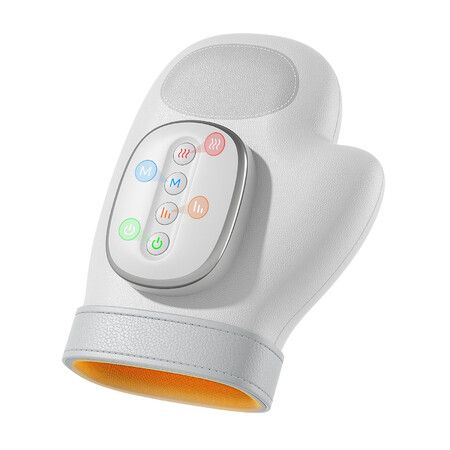 Hand Massager with Heat Compression Relief,3 Massage 4 Temperatures 5 Compression Models Massage Glove,Wrist Carpal Tunnel Muscles Pressure Point Massage