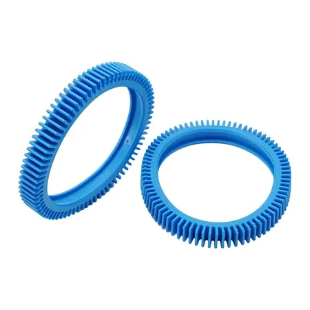 2Pcs 896584000-082 Back Tire Replacement For Hayward Pool Vacuum Cleaner for Hayward for 4X Robot Pool Cleaners Rear Tires Kit Blue