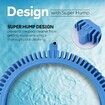 2 Pcs 896584000-143 Blue Front Tire Kit with Super Hump Compatible with Hayward Poolvergnuegen 2X and 4X Pool Cleaners, Phoenix Series
