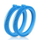 2 Pcs 896584000-143 Blue Front Tire Kit with Super Hump Compatible with Hayward Poolvergnuegen 2X and 4X Pool Cleaners, Phoenix Series