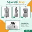 Dressmakers Mannequin Female Adjustable Sewing Manikin Dress Form Tailor Pinnable Body Torso Fashion Dummy Model Craft Woman Clothes Display S Size