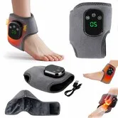 Foot Massager,3-in-1 Wireless Heated Compression Feet and Ankle Massager,with Heat,Deep Kneading & Air Pressure (1 pcs)