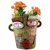 Abstract Face Planters Pots Head,Unique Head Planter for Indoor Plants,Funny Face Flower Pot,Colorful Plant Pots