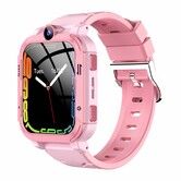 4G Kids Smart Watch with GPS Tracker,SIM Calling Face Unlock Video Calls SOS Alerts,IP67 Waterproof, 800mAh Battery,Voice Chat,Live Location(Pink)