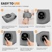 Foot Massager 2-in-1 Warming Wrap Relax & Renew Foot & Ankle Massager with 3 Modes & 5 Heat Levels,2 Pack