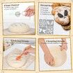 37 Pcs Sourdough Starter Kit for Beginners Bread Baking Supplies Bread Making Tools 9 Inch Round 10 Inch Oval Banneton Bread Proofing Basket Set