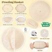 37 Pcs Sourdough Starter Kit for Beginners Bread Baking Supplies Bread Making Tools 9 Inch Round 10 Inch Oval Banneton Bread Proofing Basket Set