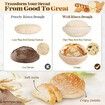 37 Pcs Sourdough Starter Kit for Beginners Bread Baking Supplies Bread Making Tools 9 Inch Round 10 Inch Oval Banneton Bread Proofing Basket Set