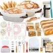 38 Pcs Sourdough Starter Kit Cotton Rope Banneton Bread Proofing Basket with Sourdough Starter Jars,10 Inch Round Oval Proofing Basket with Liners Covers